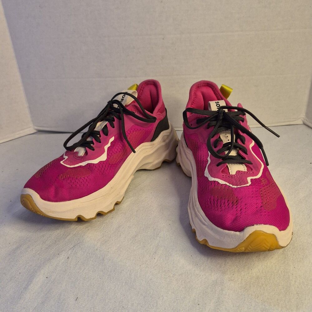 Sorel Women's Sz 7 Kinetic Breakthru Day Lace Up Sneakers Shoes Pink #NL4938-612